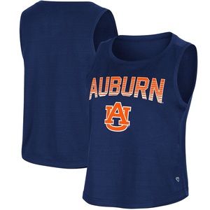 Auburn Tigers Colosseum Women's Hang Ten Scoop Neck Cropped Tank Top